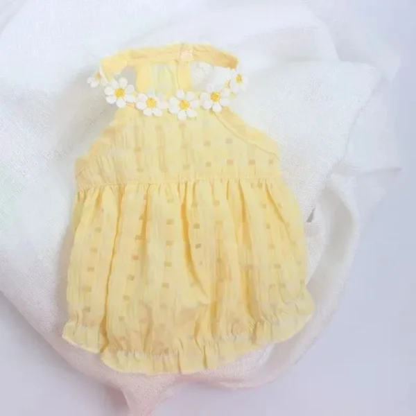 Breathable Small Soft Dress Yellow Cute Thin Summer